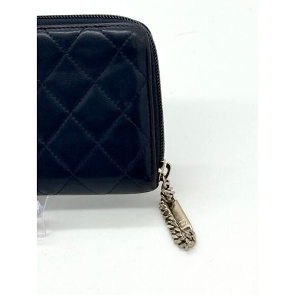 Chanel NAVY Cambon Line Round Long Zip Around Organizer Wallet*Great Condition - Picture 6 of 12